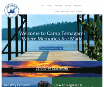 Camptemagami.com(Camp Temagami) Screenshot