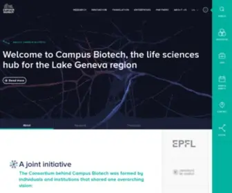 Campusbiotech.ch(Campus Biotech) Screenshot