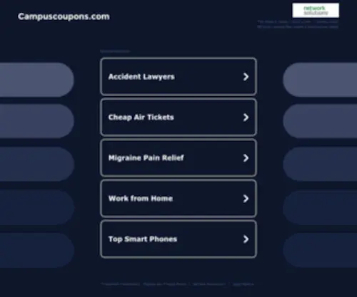 Campuscoupons.com(Campuscoupons) Screenshot