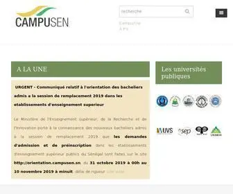 Campusen.sn(Campusen portail d'information sur les études supérieures au Sénégal) Screenshot
