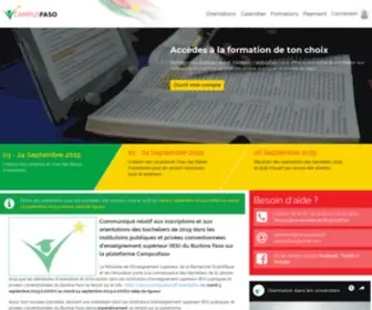 Campusfaso.bf(Campusfaso) Screenshot