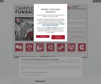 Campusfundacion.org(Blackboard Learn) Screenshot