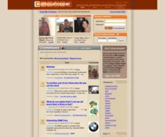 Campushopper.com(The College Chatter Board) Screenshot