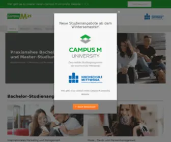 Campusm21.de(Management-Studiengänge in München und Nürnberg) Screenshot
