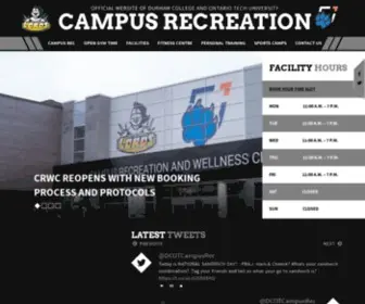 Campusrecreationcentre.com(Durham College and Ontario Tech Recreation) Screenshot