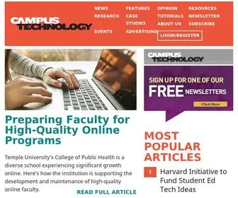 Campustechnology.com(Campus Technology) Screenshot