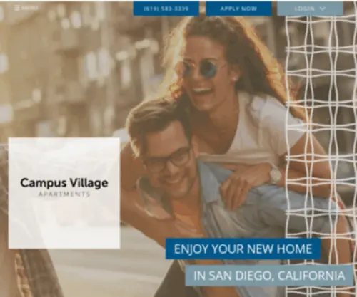 Campusvillageapts.com(San Diego) Screenshot