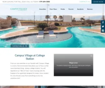 Campusvillageatcollegestation.com(Student Apartments for Rent in Texas) Screenshot