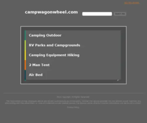 Campwagonwheel.com(Wagon Wheel Campground) Screenshot