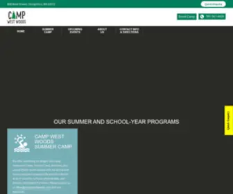 Campwestwoods.com(Camp West Woods) Screenshot