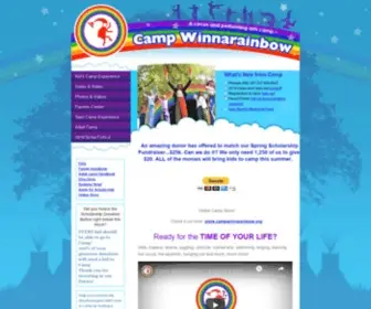 Campwinnarainbow.org(An overnight kids camp specializing in the circus and performing arts. Our residential camp) Screenshot