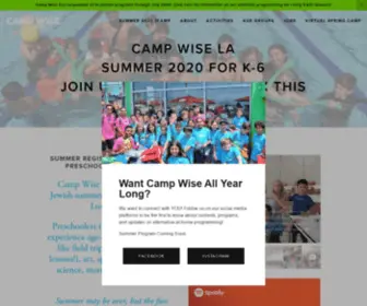 Campwisela.org(Camp Wise) Screenshot