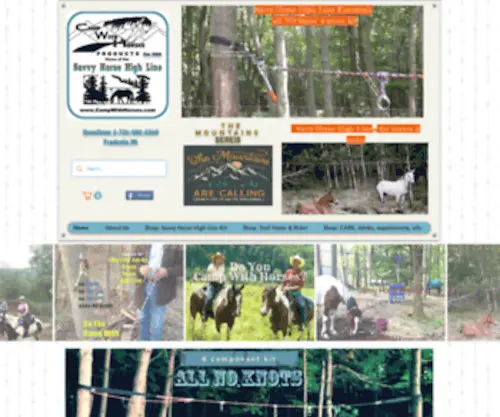 Campwithhorses.com(Camp With Horses offers Products for Horse Trail Horse) Screenshot