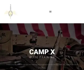 CampXtraining.com(Camp X Tactical Training Programs) Screenshot