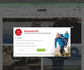 Campz.be(Online Outdoorwinkel) Screenshot