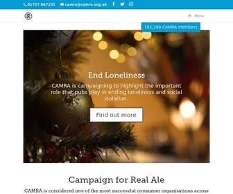Camra.org.uk(Campaign for Real Ale) Screenshot
