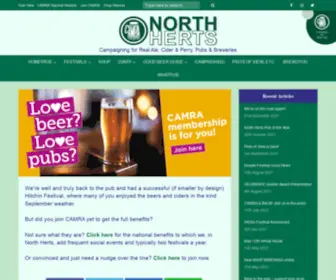 Camranorthherts.org.uk(Campaigning for Real Ale) Screenshot