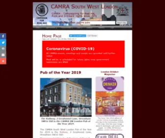 Camraswl.org.uk(CAMRAswl is the South West London Branch of the Campaign for Real Ale (CAMRA)) Screenshot