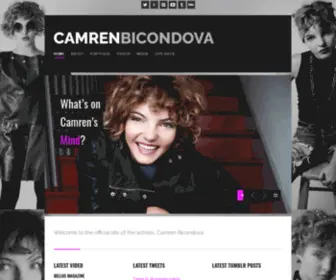 Camrenbicondova.com(Camren Bicondova) Screenshot