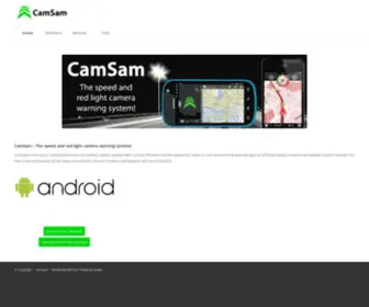 Camsam.com(The speed and red light camera warning system) Screenshot