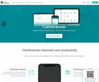 Camscanner.com(Text and image scanning and recognition) Screenshot