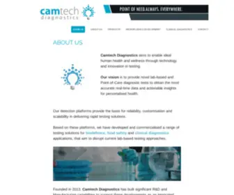 Camtechdiagnostics.com(Camtech Diagnostics) Screenshot