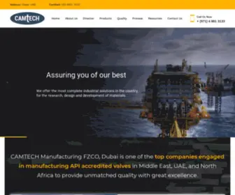 CamtechmanufacturingfZco.site(Camtech Manufacturing FZCO) Screenshot