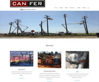 Can-Fer.com(Can-Fer Utility Services) Screenshot