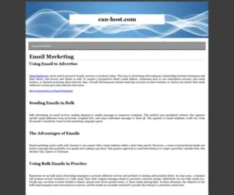 Can-Host.com(Email Marketing) Screenshot