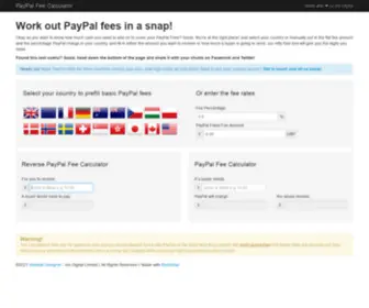 Can1.online(PayPal Fee Calculator) Screenshot