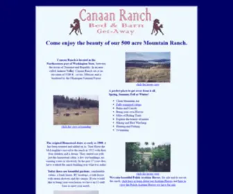 Canaanguestranch.com(Canaan Guest Ranch) Screenshot