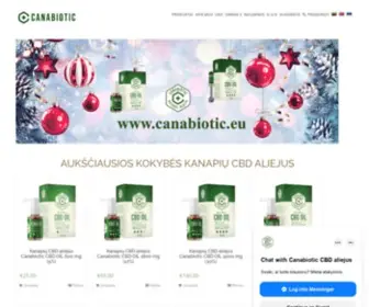 Canabiotic.eu(Aliejus) Screenshot