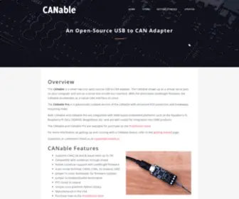 Canable.io(Overview The CANable 2.0) Screenshot