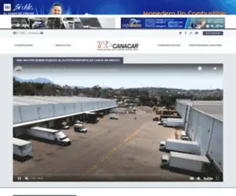 Canacar.com.mx(Cámara Nacional del Autotransporte de Carga) Screenshot