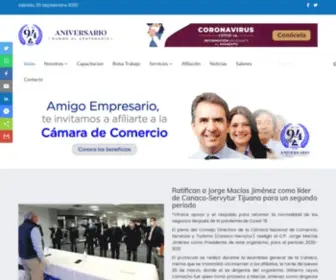 Canacotijuana.com(Cámara Nacional de Comercio) Screenshot