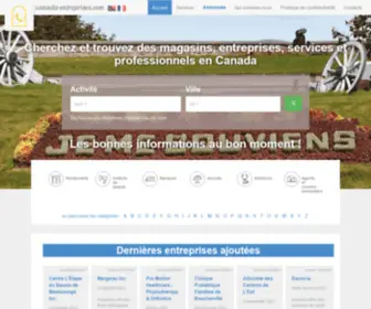 Canada-Entreprises.com(Rechercher les magasins) Screenshot