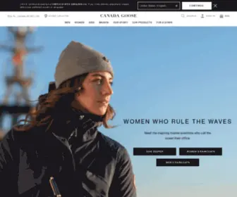 Canada-Goose.com(Extreme Weather Outerwear) Screenshot