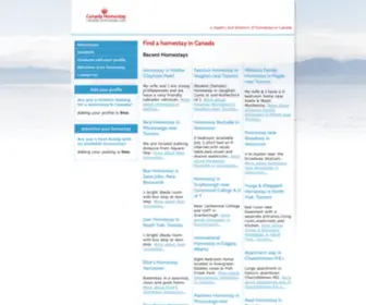 Canada-Homestay.com(Canada homestay) Screenshot