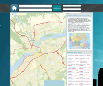 Canada-Trip.org(Calculator of distances and itineraries in Canada) Screenshot