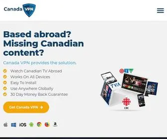 Canada-VPN.co(UK Expat VPN Guarantees You Access To UK TV Abroad) Screenshot