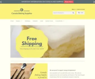 Canadabakingsupplies.ca(Canada Baking Supplies) Screenshot