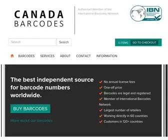 Canadabarcodes.ca(Retail Barcodes Numbers) Screenshot