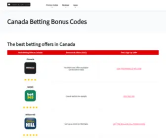 Canadabettingcodes.ca Screenshot