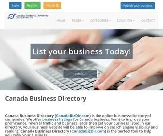 Canadabizdir.com(Canada Business Directory) Screenshot