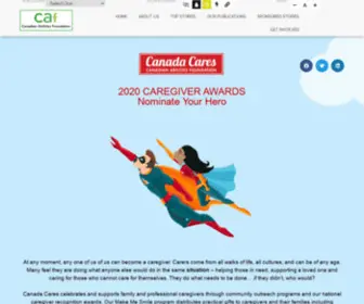 Canadacares.org(Canadian Abilities Foundation) Screenshot