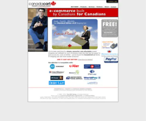 Canadacart.com(Hosted Ecommerce Shopping Cart and Store Builder Solutions) Screenshot