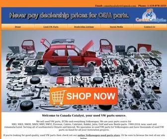 Canadacatalyst.ca(Used VW Parts Store) Screenshot