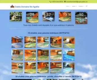 Canadachalet.com(Chalet Laurentides) Screenshot