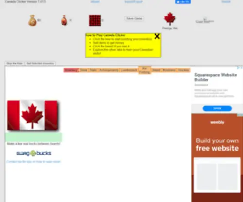 Canadaclicker.com(Canada Clicker) Screenshot
