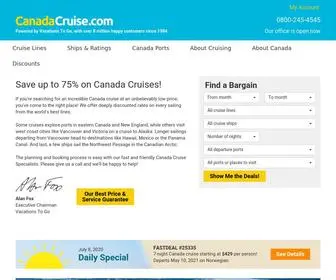 Canadacruise.com(Canada Cruises) Screenshot